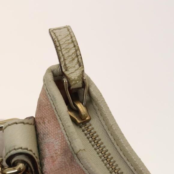 GUCCI GG Canvas Sherry Line Shoulder Bag Pink Gold - Picture 15 of 16